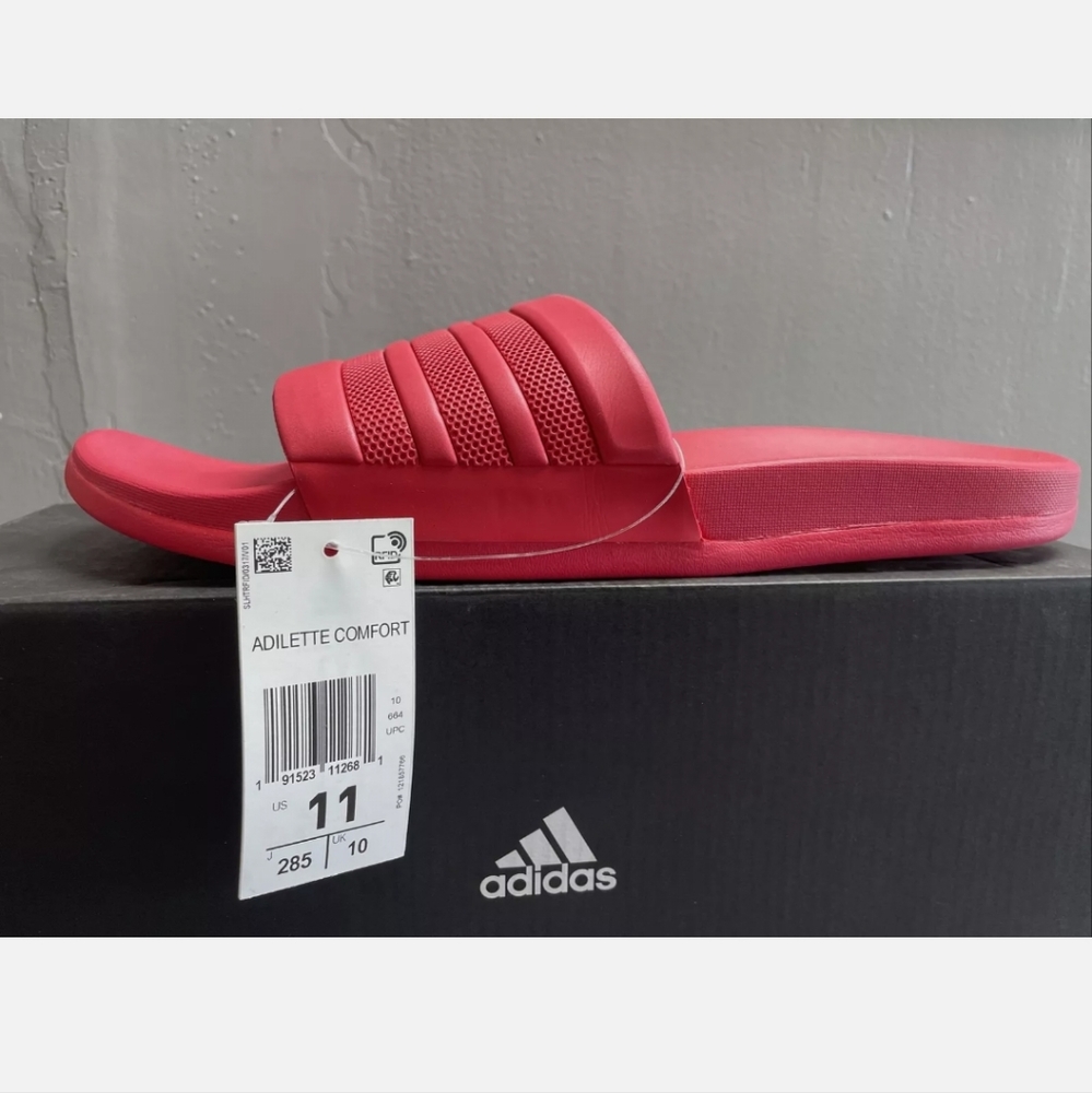 NWT Adidas Adilette hot pink